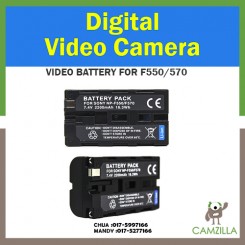 NP-F550 Digital Camera Battery Replacement (2200mAh, 7.4V, Lithium-Ion) - Compatible with Sony HXR NX5U, HDR FX1, NEX FS100, HDR FX7, HVR V1U, HVR Z1U, HVR HD1000U, HDR FX1000, HVR Z5U, DSR PD150